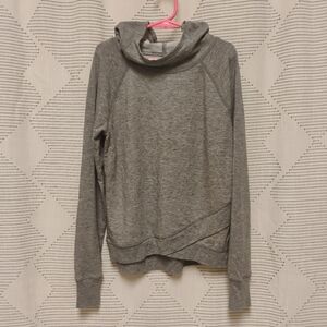 Danskin Now Girls Gray Cowl Neck Sweatshirt Size Medium 7 - 8